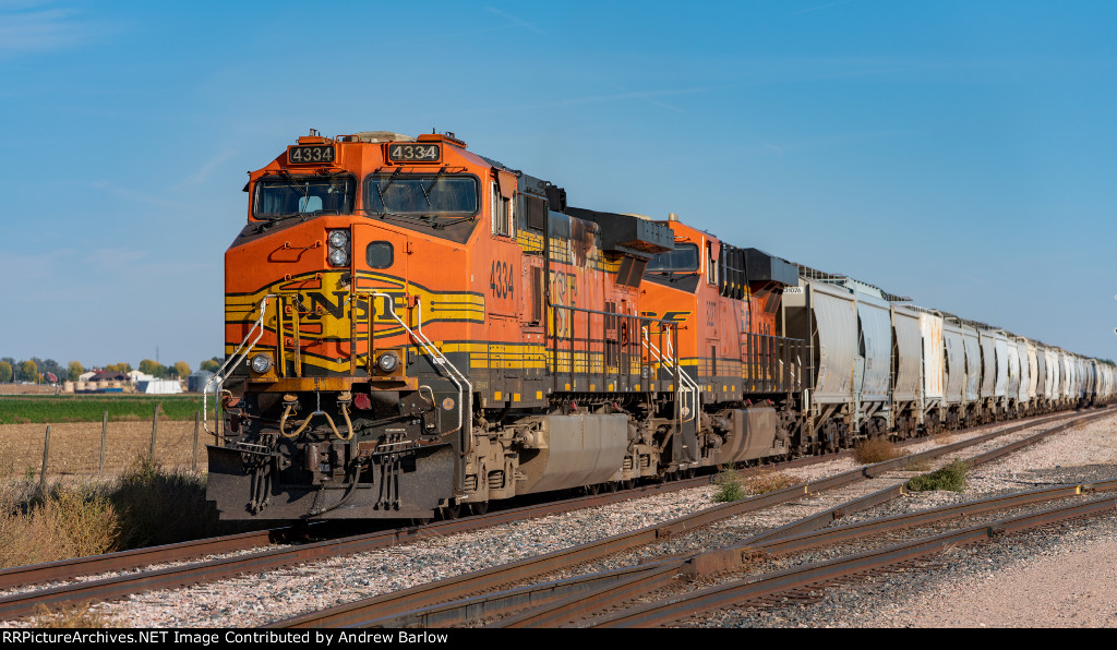 BNSF Frac Sand Train at Windsor